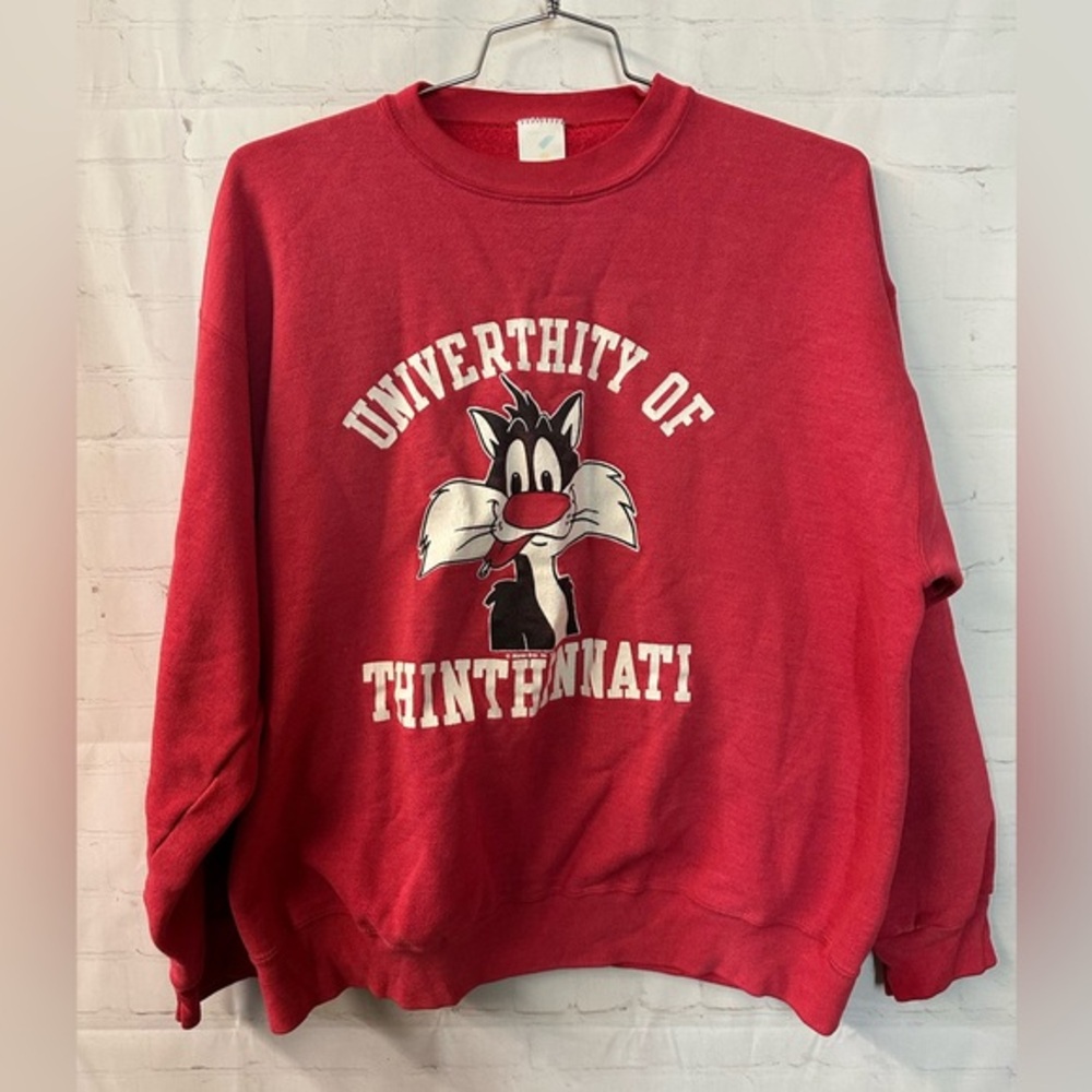 Vintage 1977 Jostens Sylvester Univerthity of Thinthinnati Sweatshirt XLarge